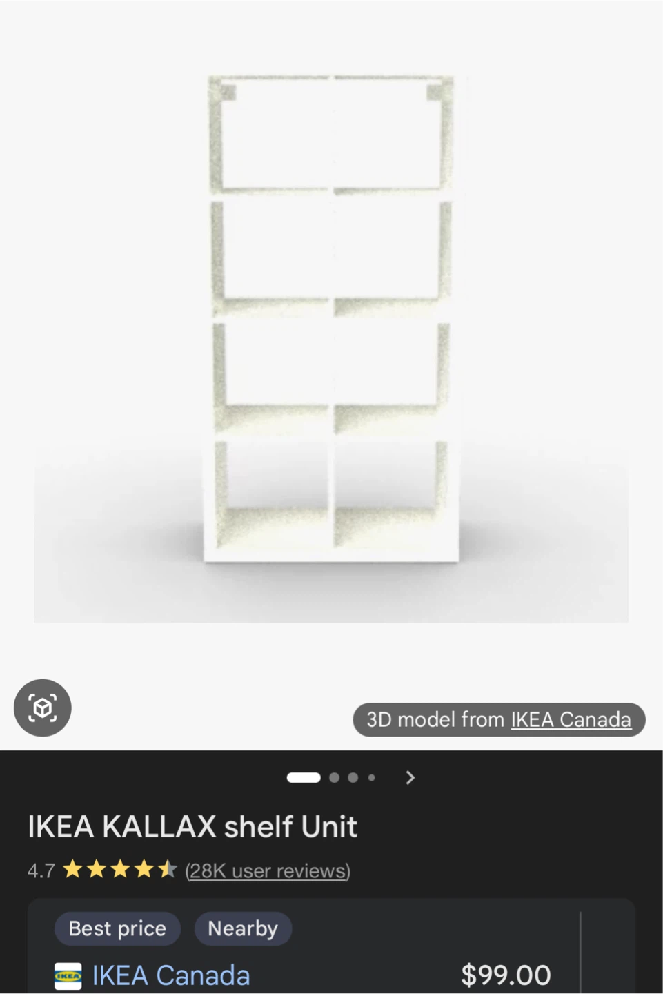 IKEA KALLAX Shelf Unit - Black with boxes - photo 3
