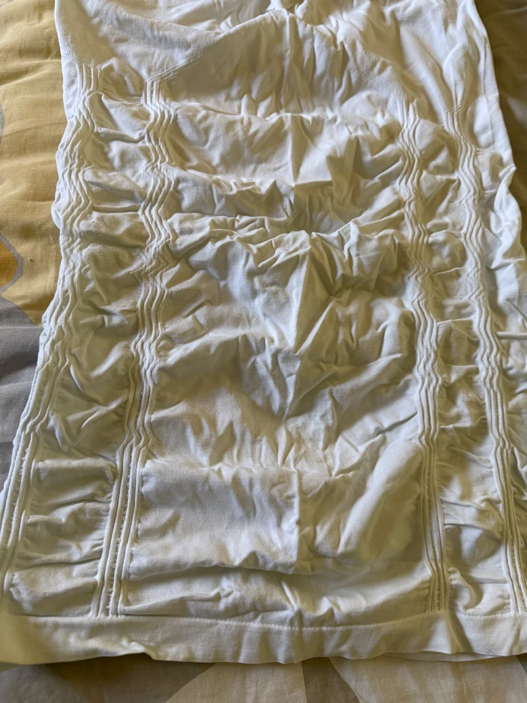 Kismet White Lace Trim Tank Top L 🥕 - photo 3