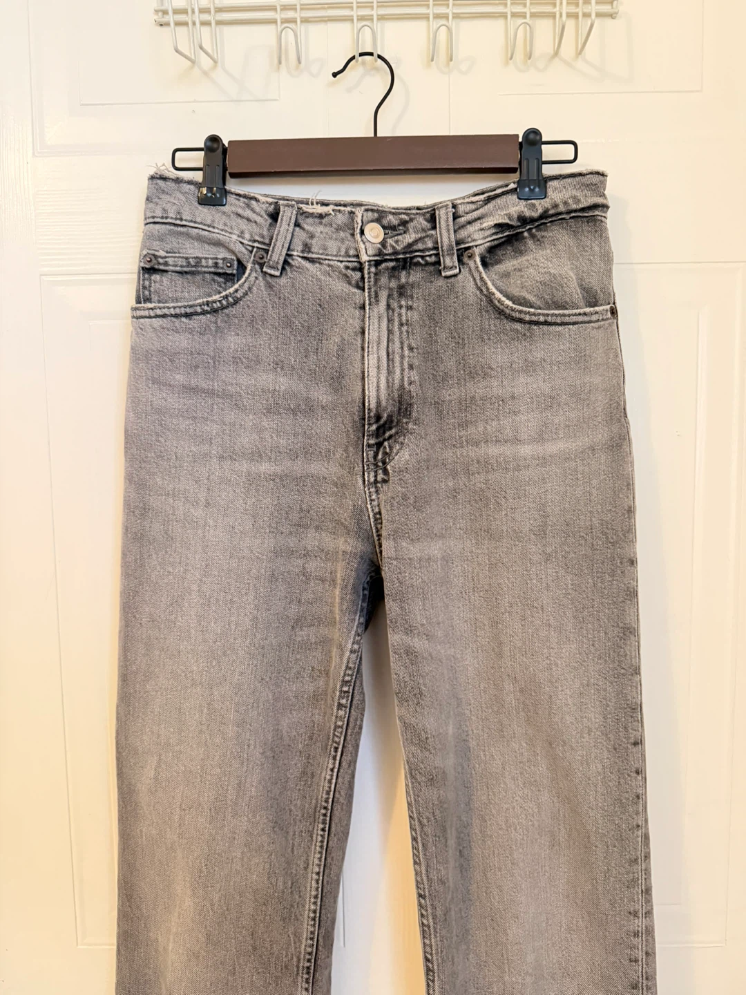 Zara TRF STRAIGHT LEG JEANS WITH A HIGH WAIST - photo 2