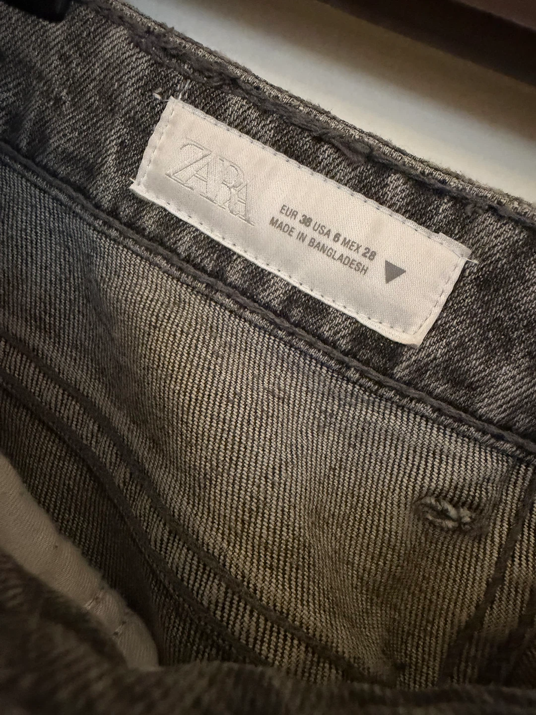 Zara TRF STRAIGHT LEG JEANS WITH A HIGH WAIST - photo 5