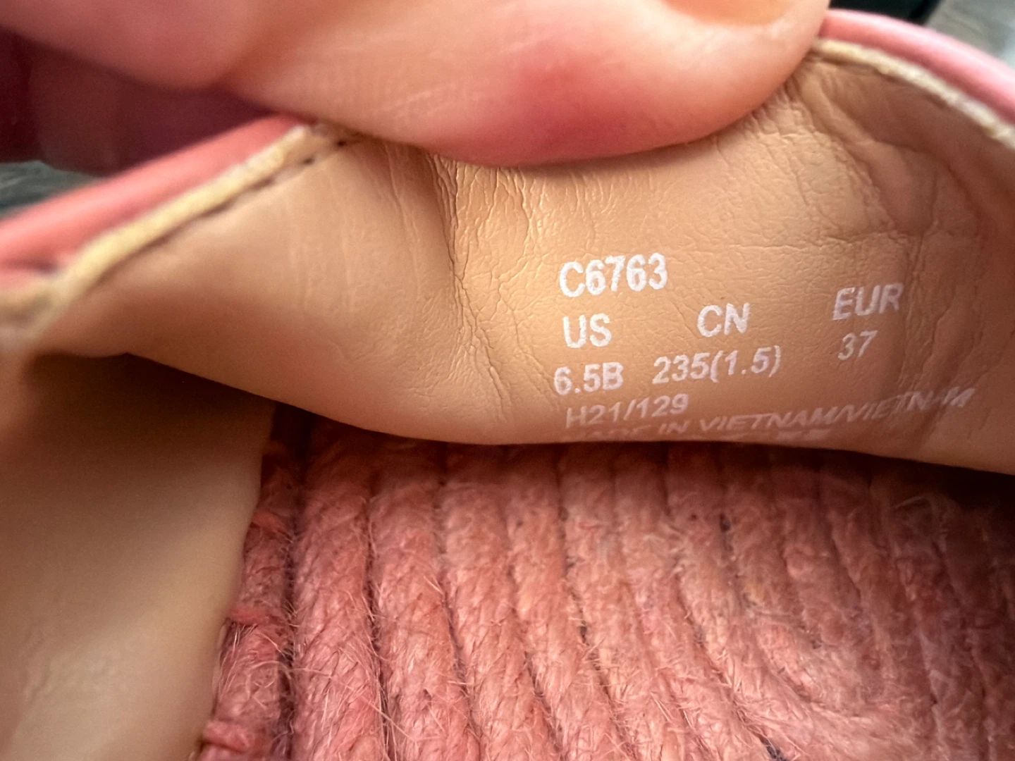 Coach Pink Leather Espadrille Flats - photo 4