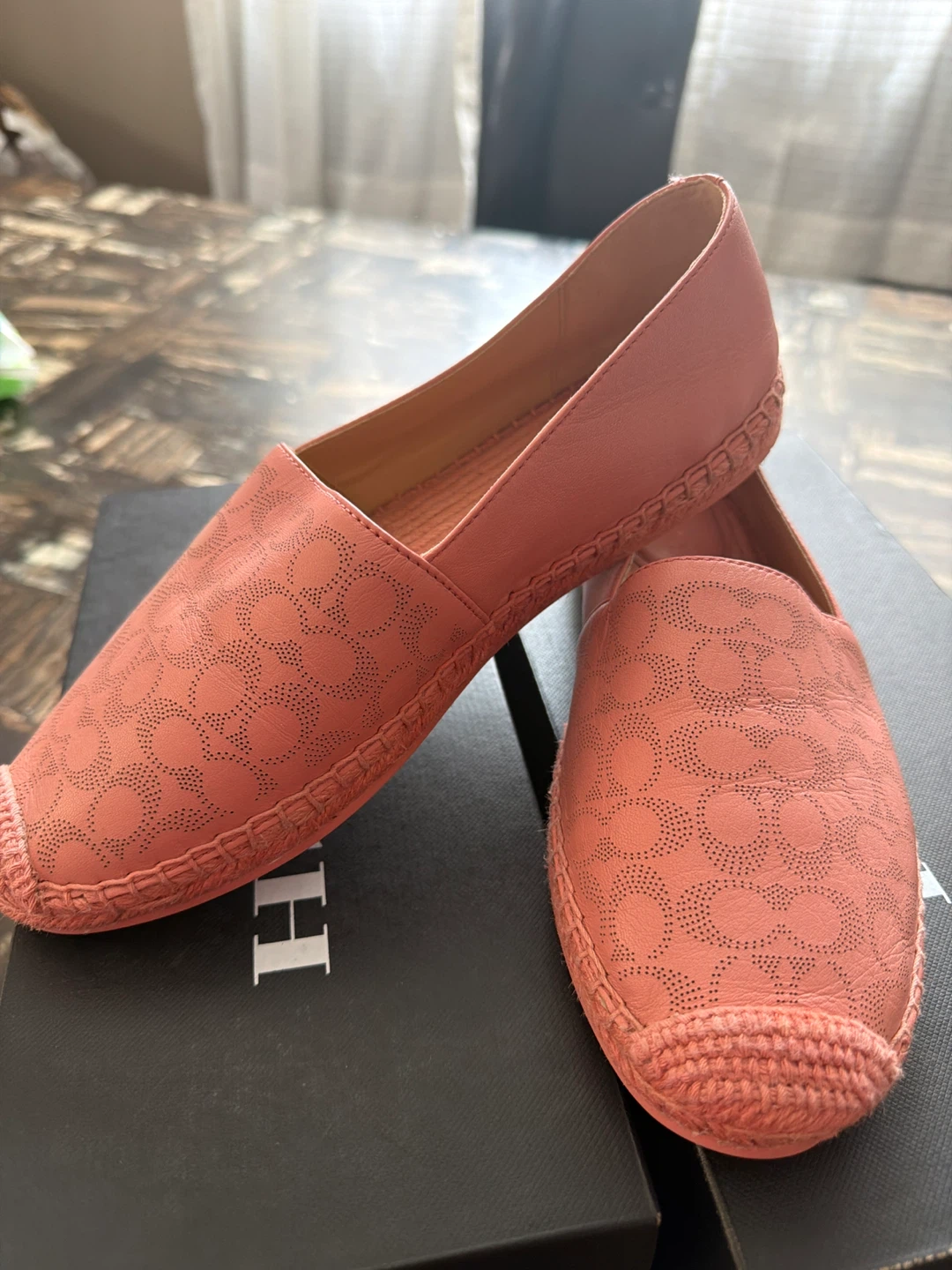 Coach Pink Leather Espadrille Flats - photo 3