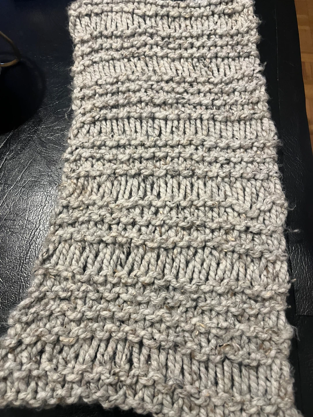 Hand-Knit Infinity Scarf cozy soft warm - photo 3