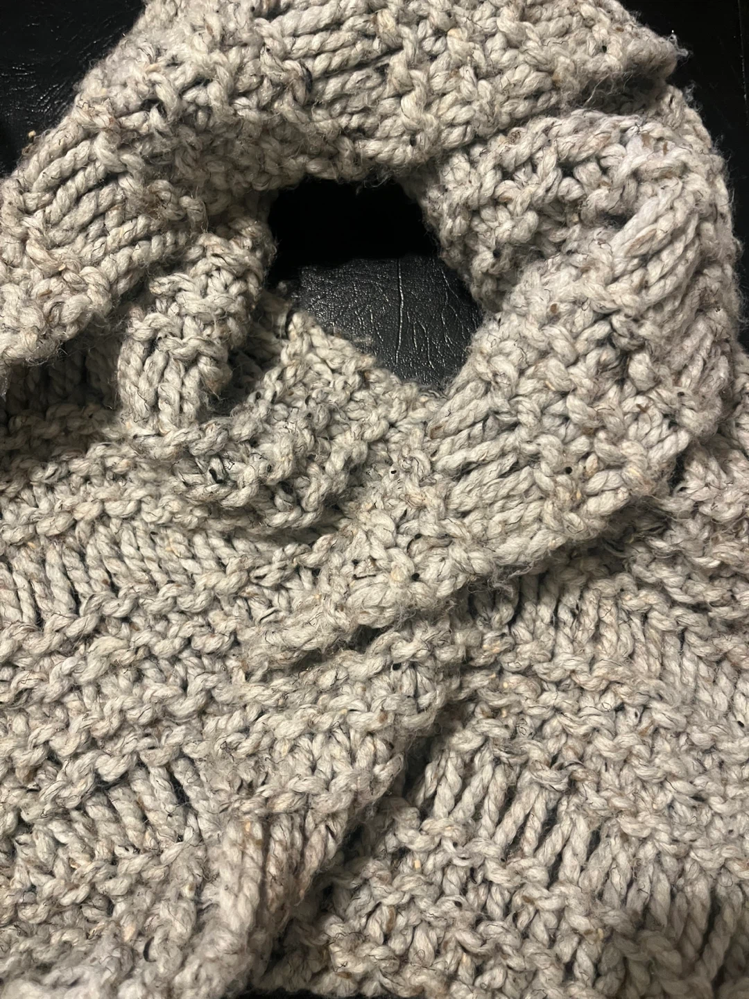 Hand-Knit Infinity Scarf cozy soft warm
