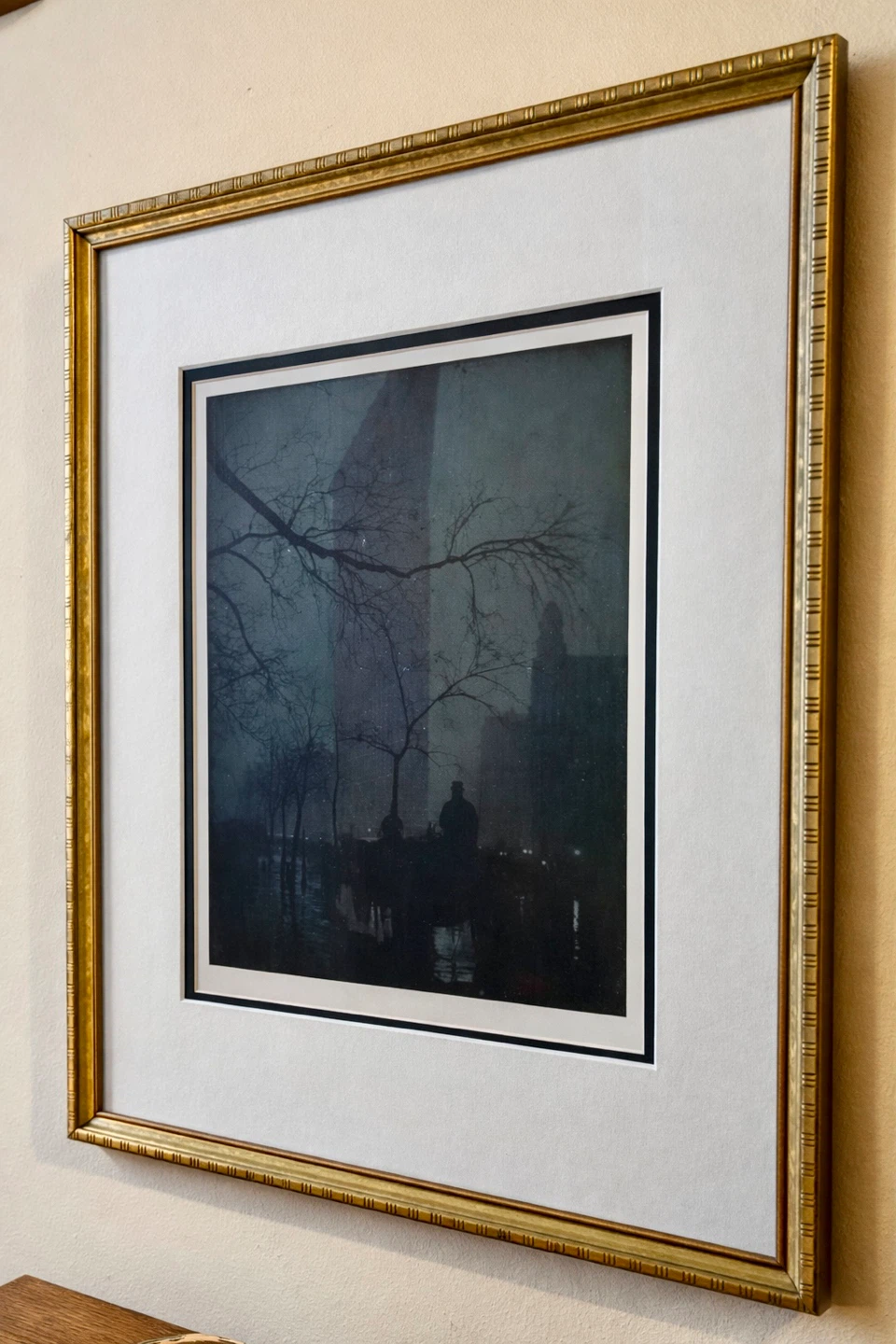Gold Framed "Flatiron" Steichen Art Print - photo 2