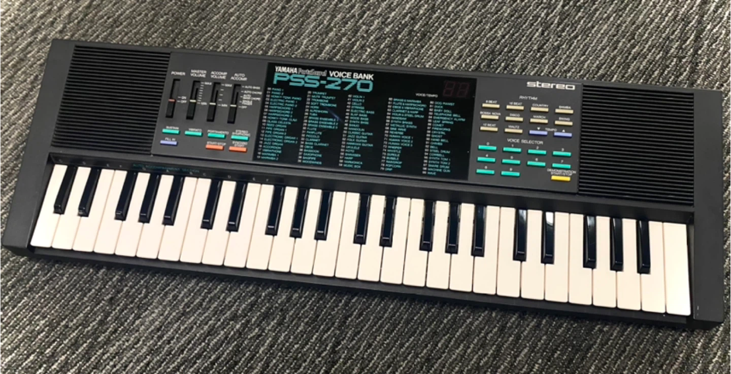 Vintage Yamaha PSS-270 Synthesizer w/ Quiklok Stand - photo 2
