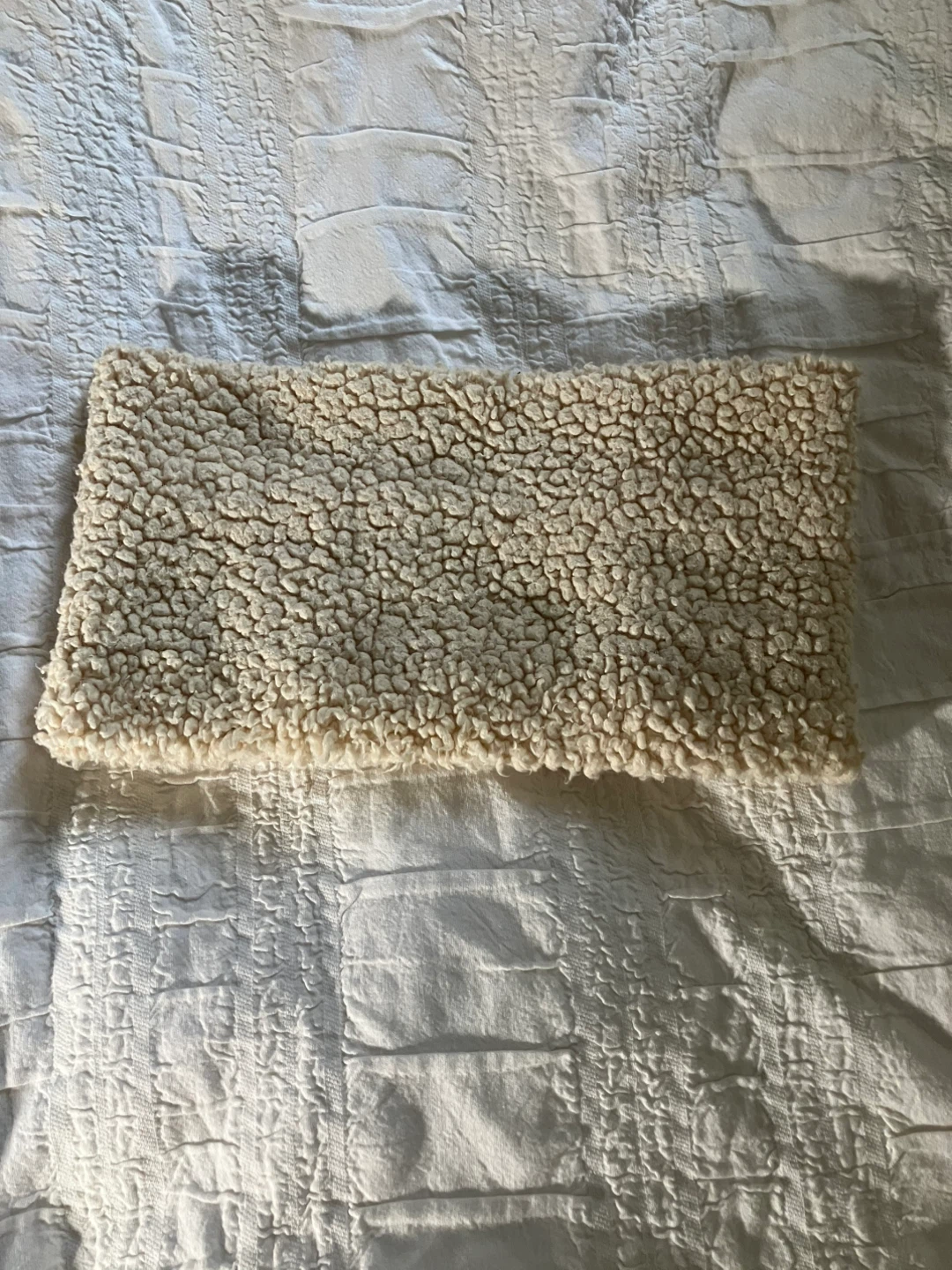 Cream Sherpa Neck Warmer
