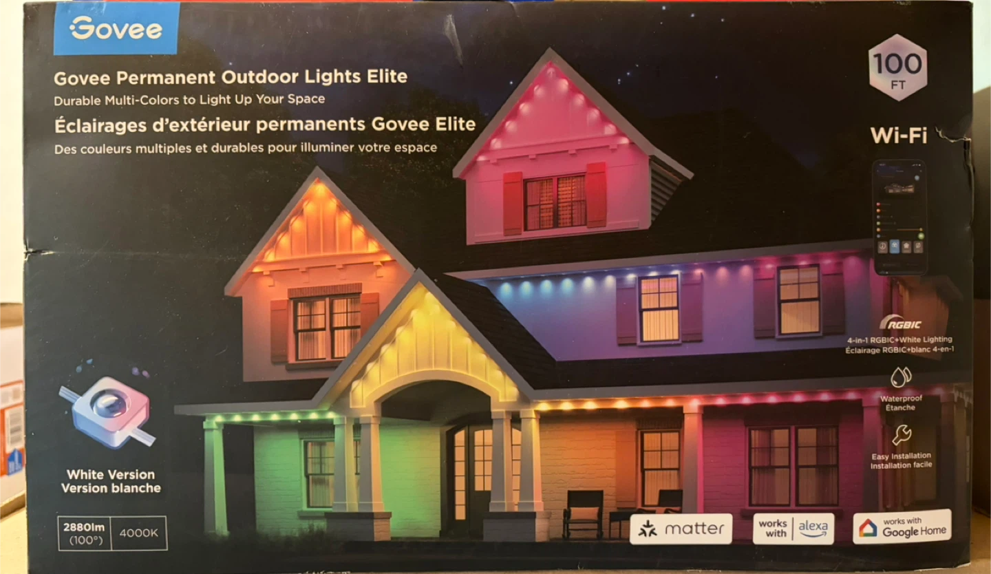Govee Permanent Outdoor Lights Elite - 100 FT - BNIB