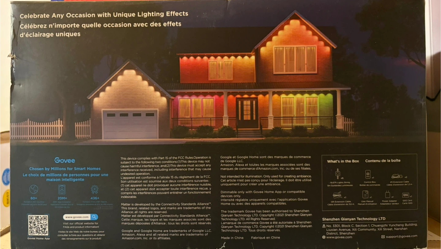 Govee Permanent Outdoor Lights Elite - 100 FT - BNIB - photo 2