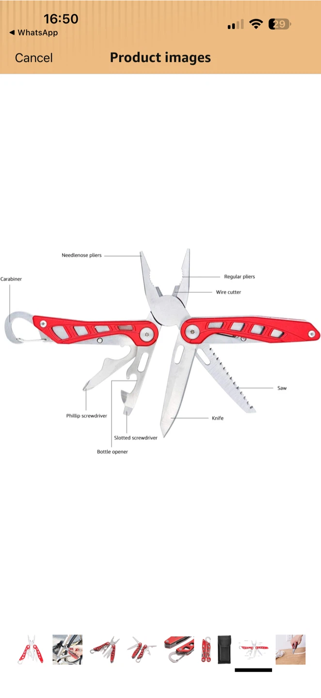 8-in-1 Multitool Safety Lock with Nylon Sheath - photo 5