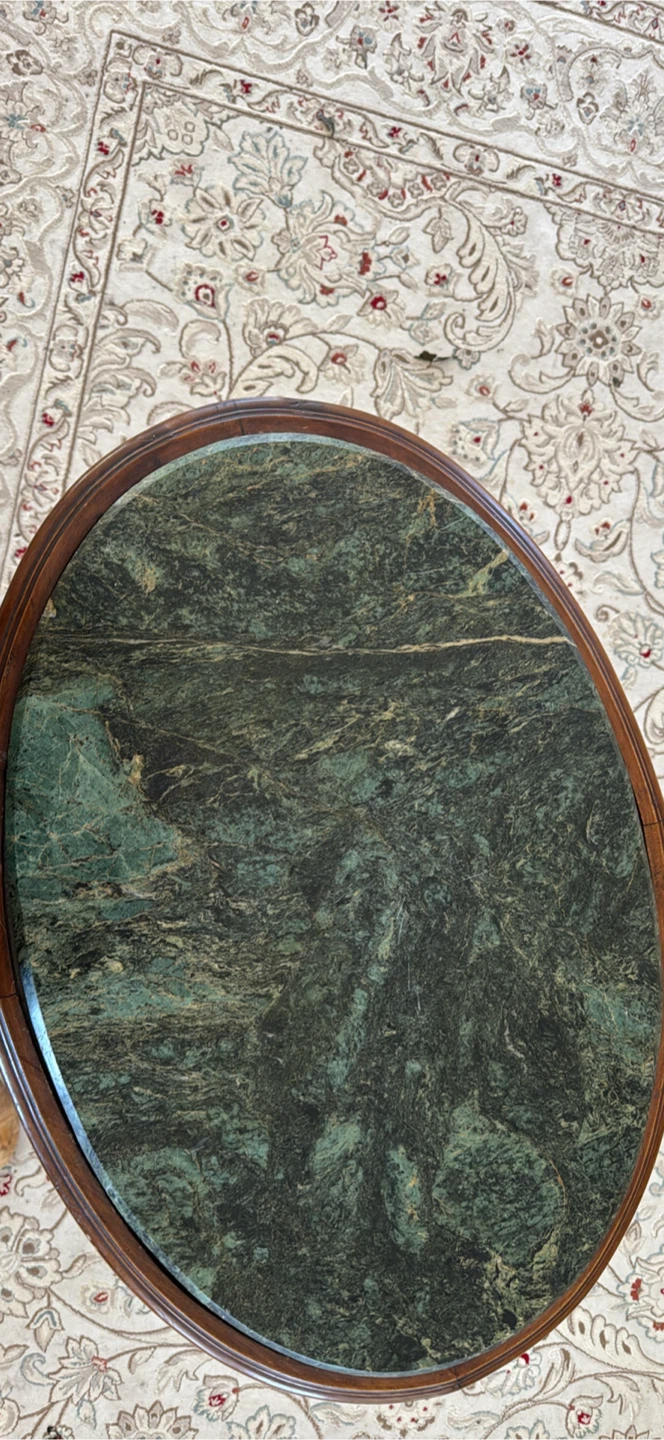 Vintage Marble Top Accent Table - photo 4