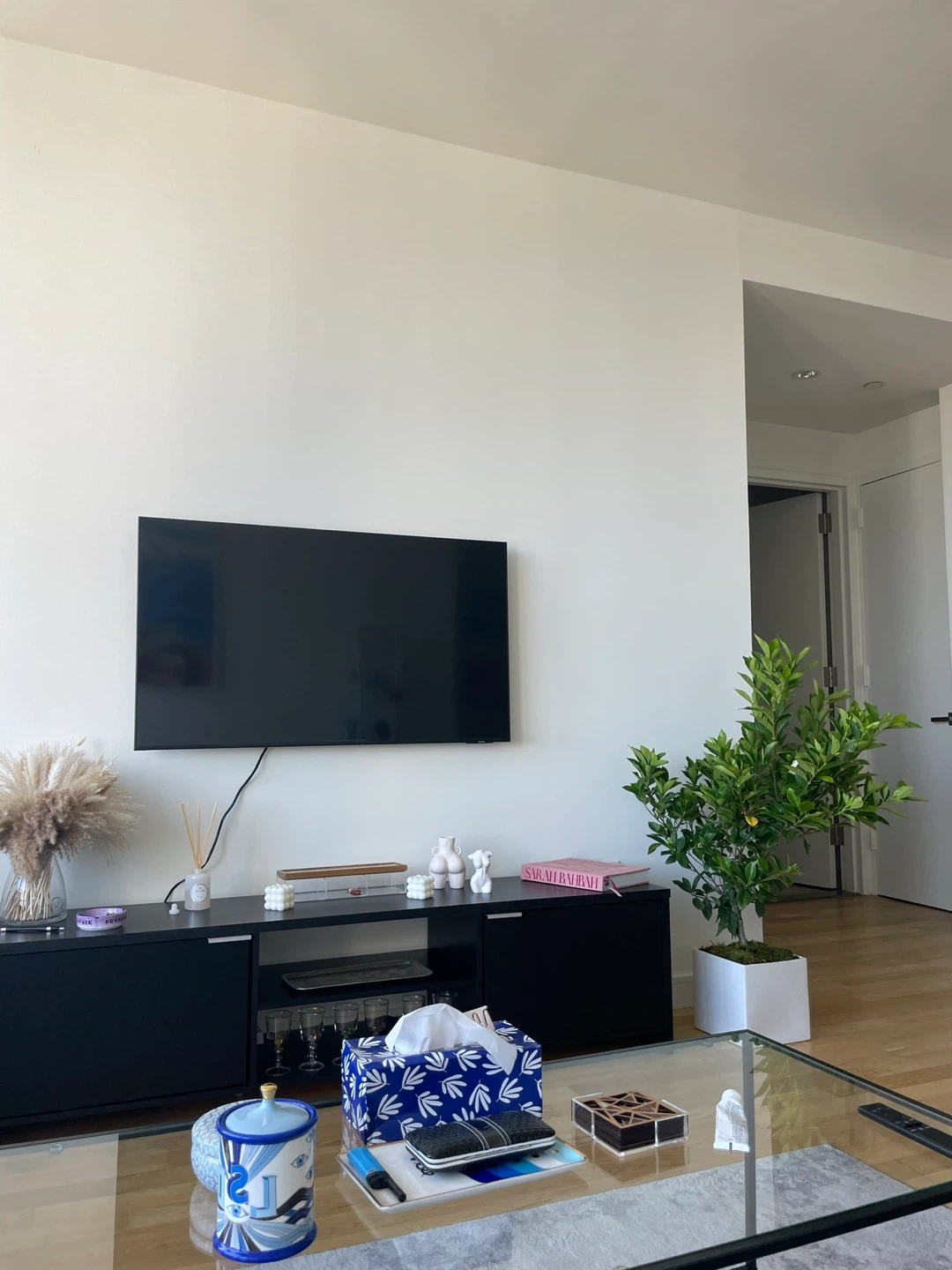 Black TV Stand for TVs up to 78" - photo 3