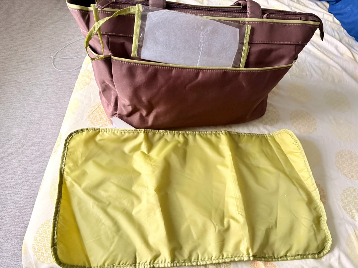 Brown Diaper Bag Set with Changing Pad - photo 3