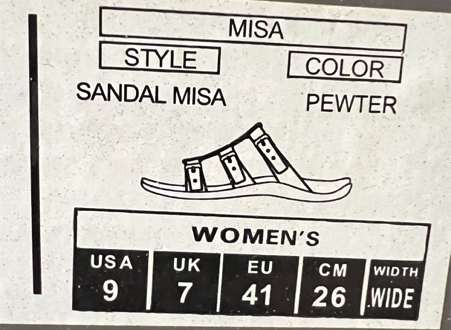 Vionic Misa Adjustable Strap Orthotic Sandals in Pewter ~ 9W - photo 4