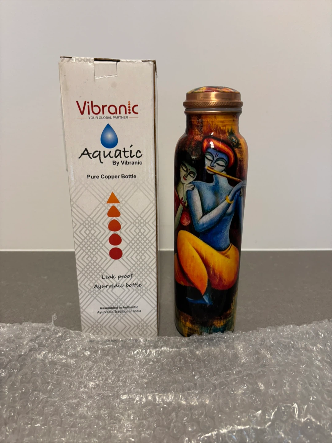 Vibranic Aquatic Pure Copper Bottle 🥕 - photo 2