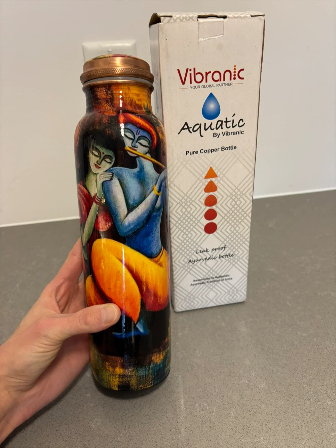 Vibranic Aquatic Pure Copper Bottle 🥕