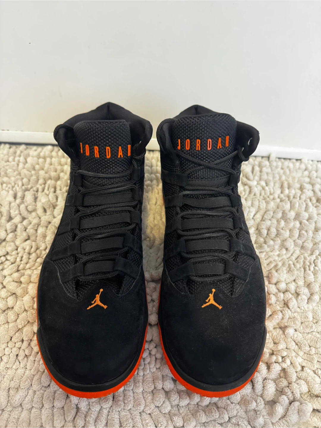 Jordan Men's Black & Orange Basketball Shoes - photo 3