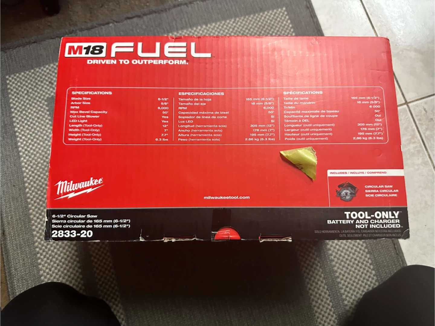 Milwaukee M18 FUEL 6-1/2" Circular Saw (Tool Only) - photo 2