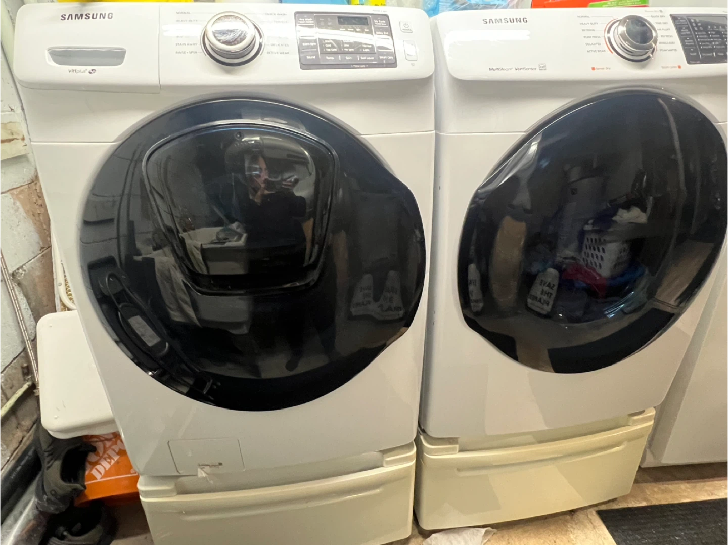 Moving Sale! Samsung Front Load Washing Machine & Dryer Electric