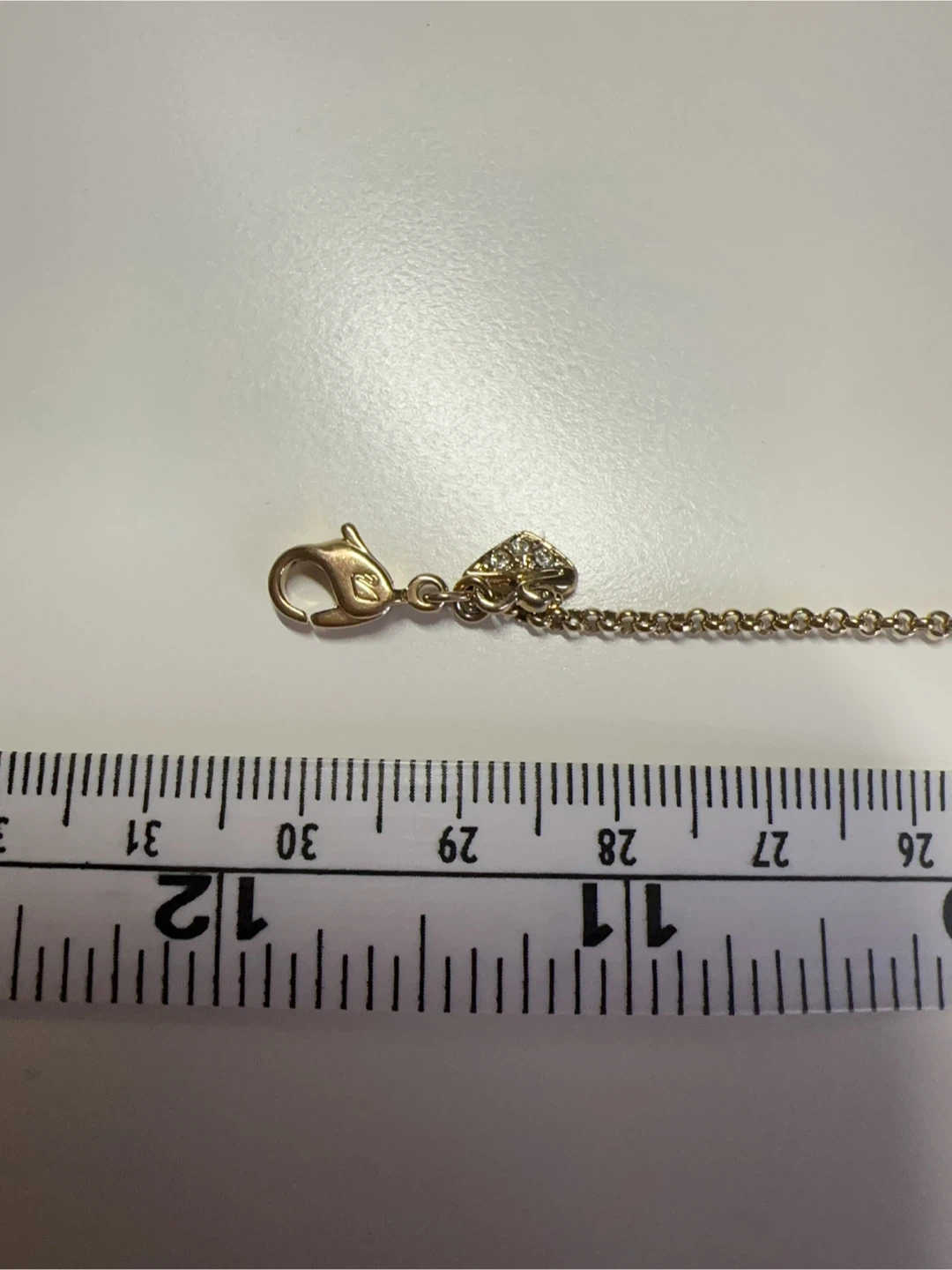 Swarovski Gold Tone Chain Bracelet