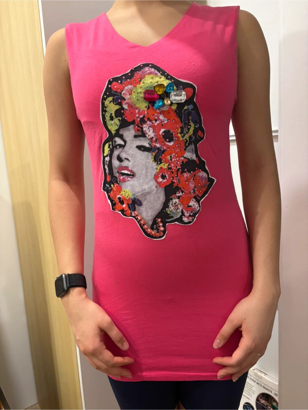 Iconic Pink Marilyn Monroe Printed Mini Dress! - photo 2
