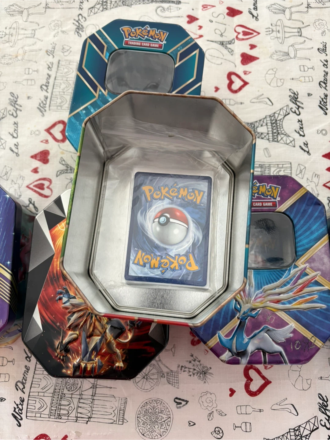 Small Pokemon Tins w/Cards - photo 2