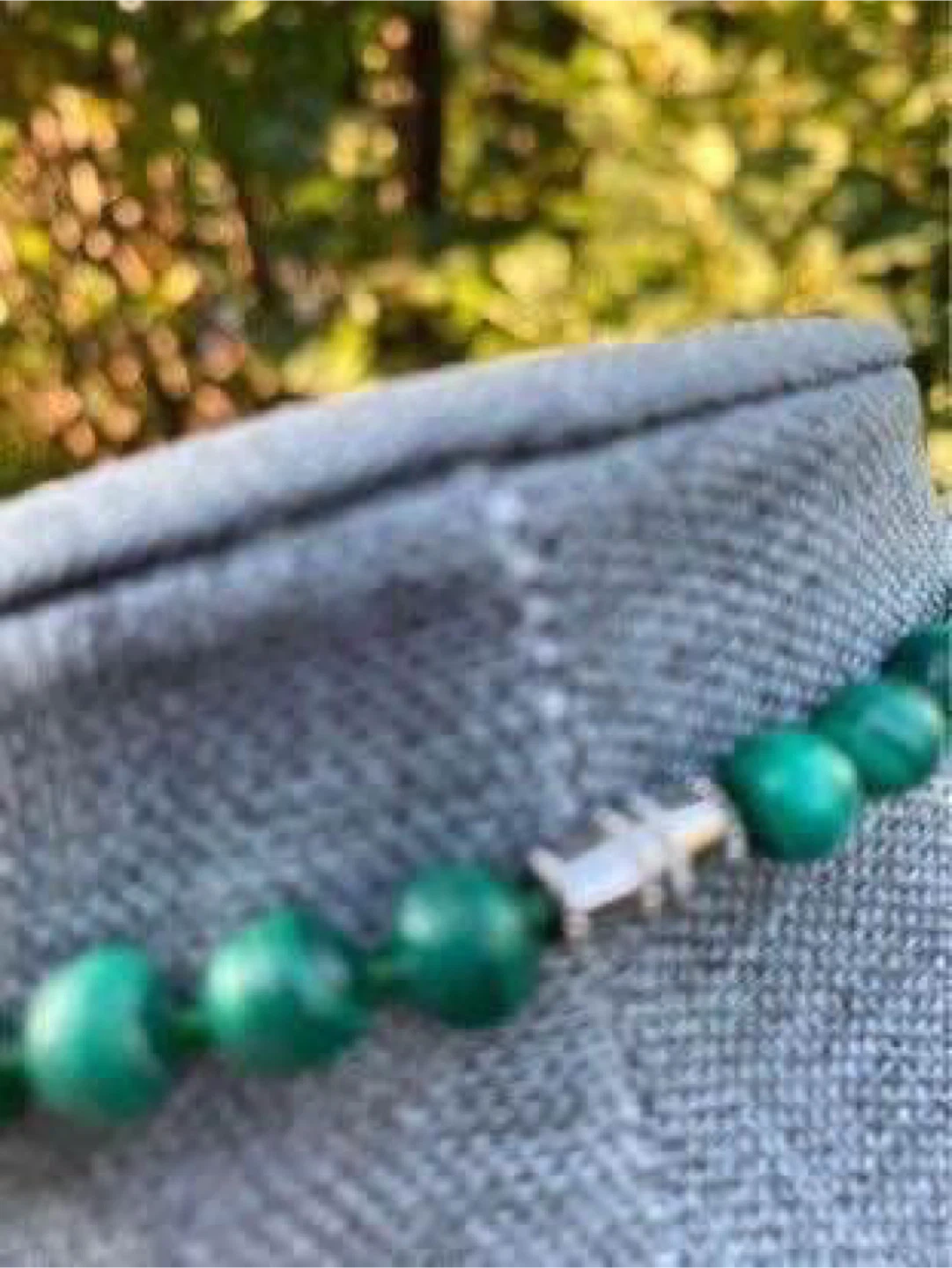Malachite Beaded Necklace - photo 3