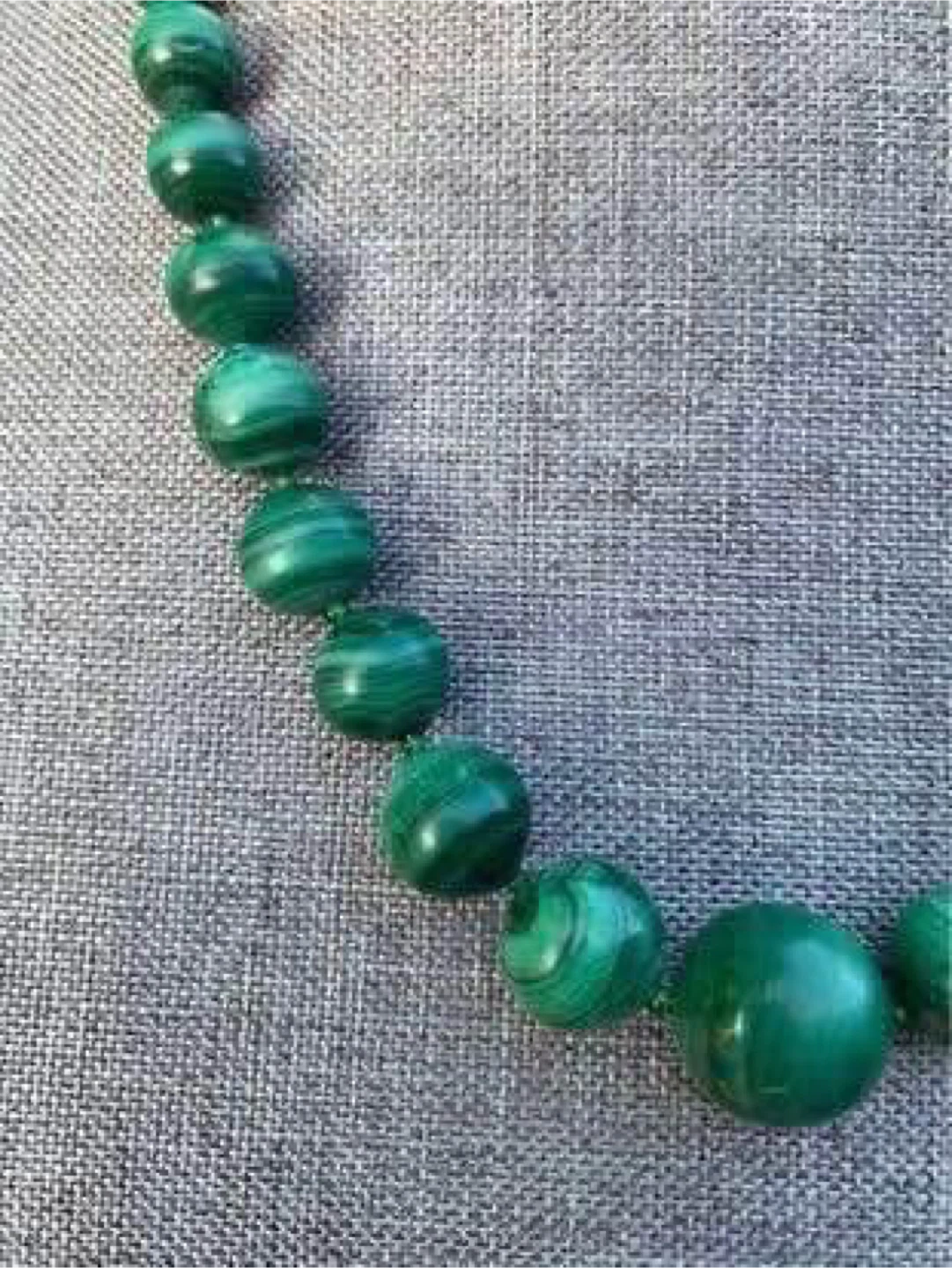 Malachite Beaded Necklace - photo 2