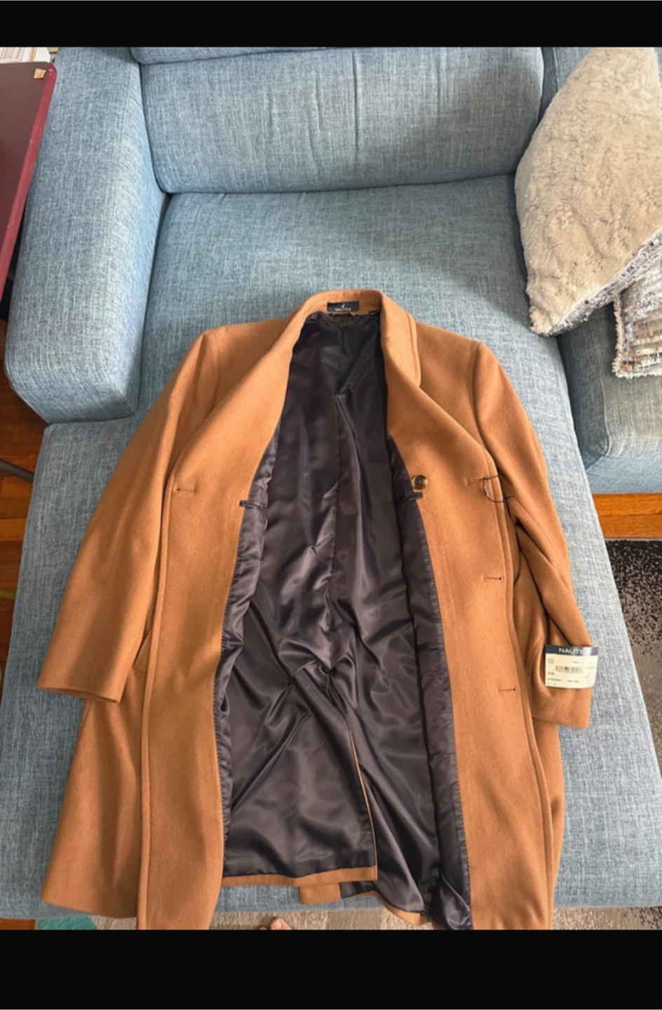 Nautica Men's Camel Top Coat - Size 48R - photo 5