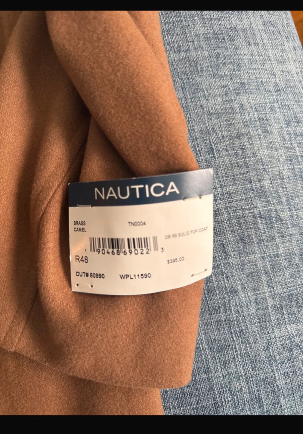 Nautica Men's Camel Top Coat - Size 48R - photo 2