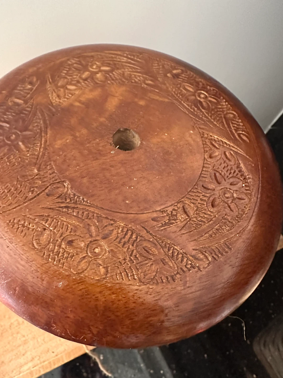 Hand-Painted Terracotta Serving Dish - photo 3