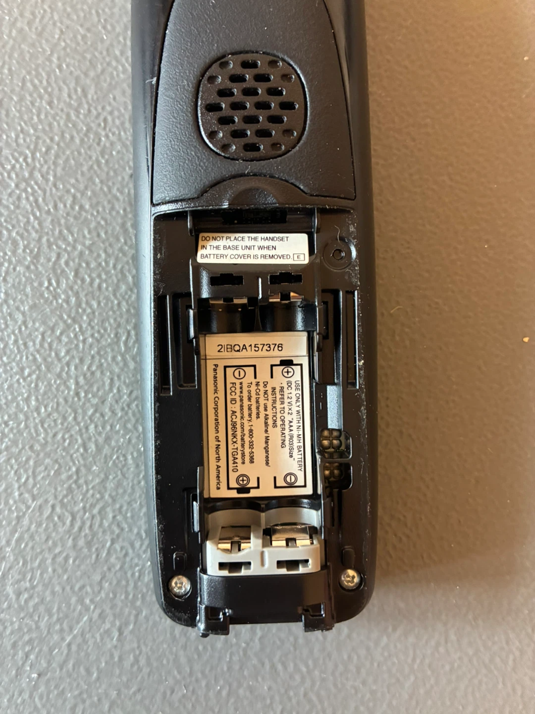 Panasonic Cordless Phone with Charger and AC Adapter - photo 3