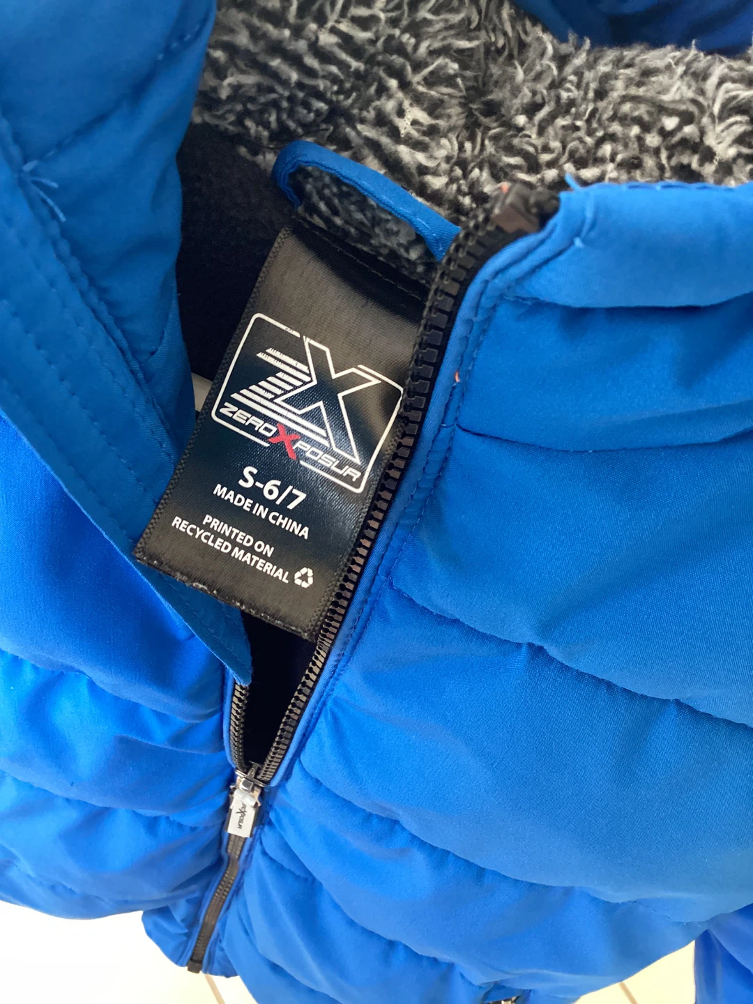 ZeroXposur Blue Puffer Jacket - Size S (6-7) - photo 4