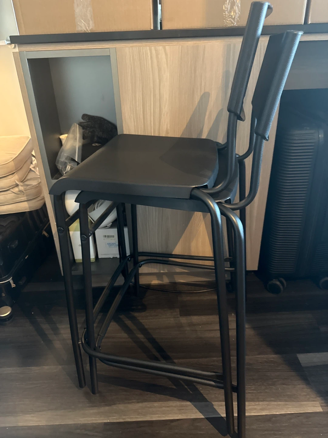 IKEA STIG Counter Height Bar Stool - Black