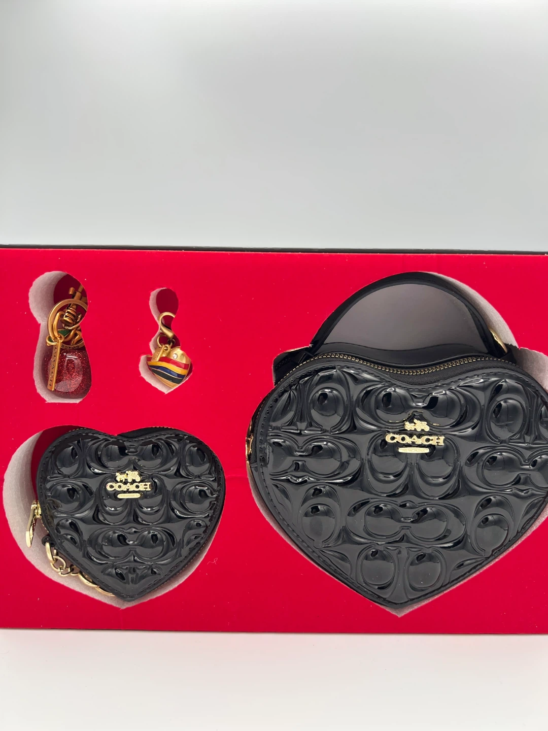 Coach Heart Shaped Bag and Coin Purse Set - photo 2