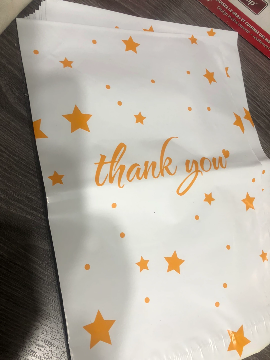 Vapulcio Poly Mailers - Orange Star Design, 10x13 Inch, 25 pcs - photo 4