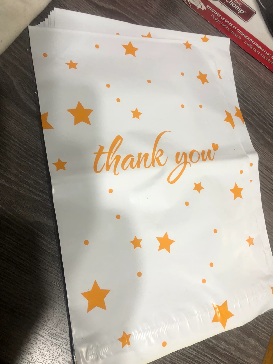 Vapulcio Poly Mailers - Orange Star Design, 10x13 Inch, 25 pcs - photo 3