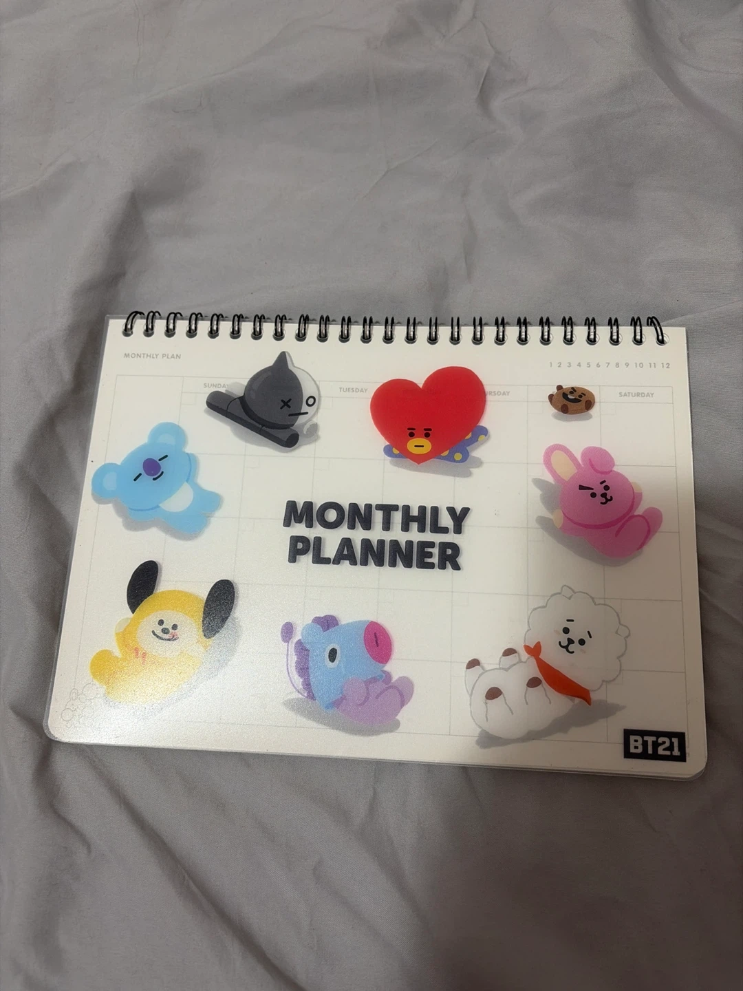 BT21 Monthly Planner