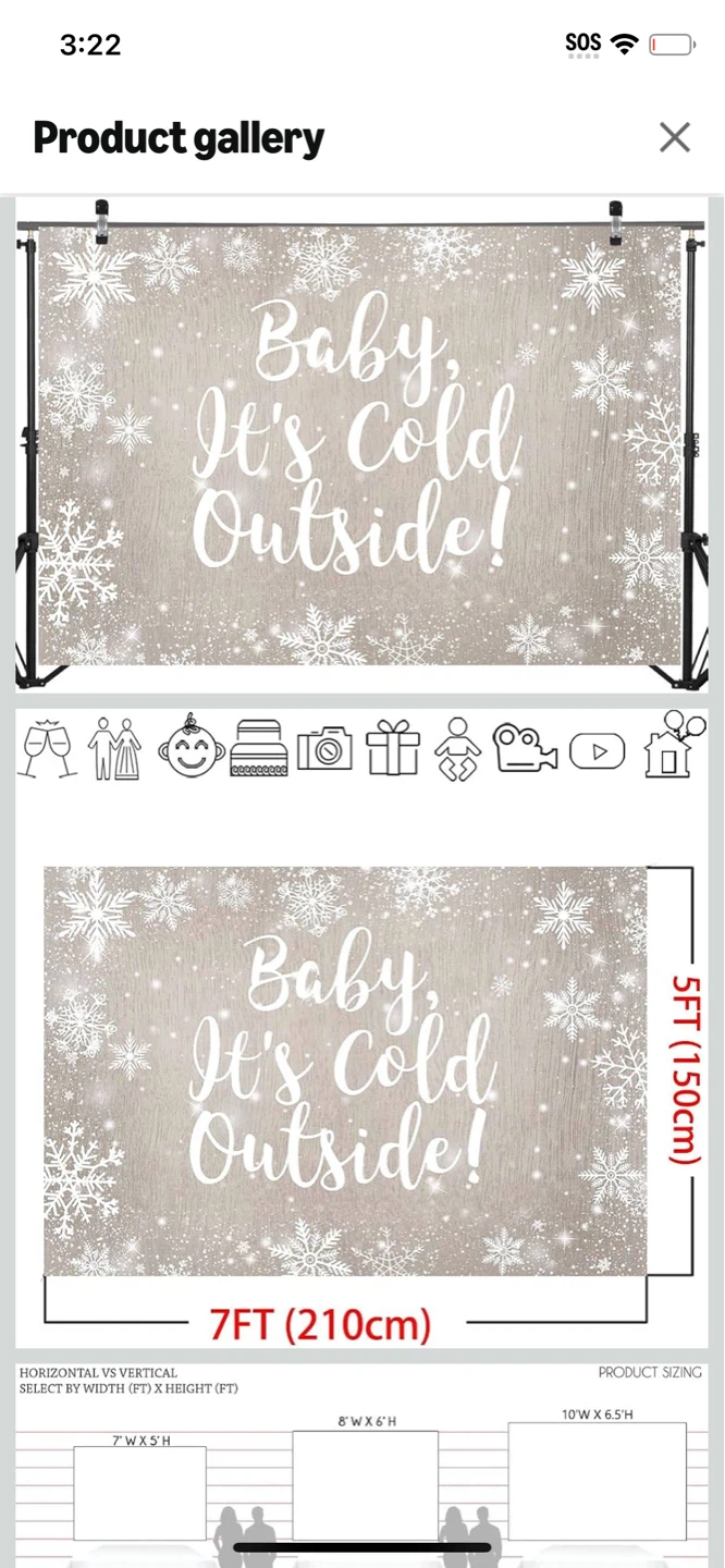 New-Baby, It's Cold Outside! Backdrop!