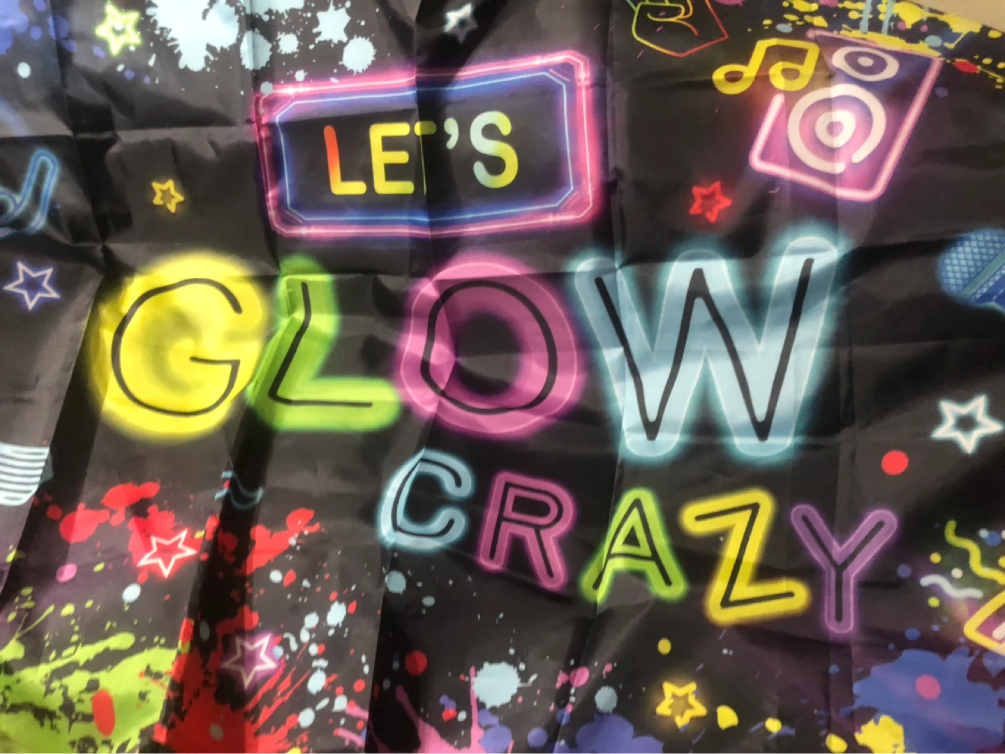 New-Let's Glow Crazy Party Backdrop! - photo 3