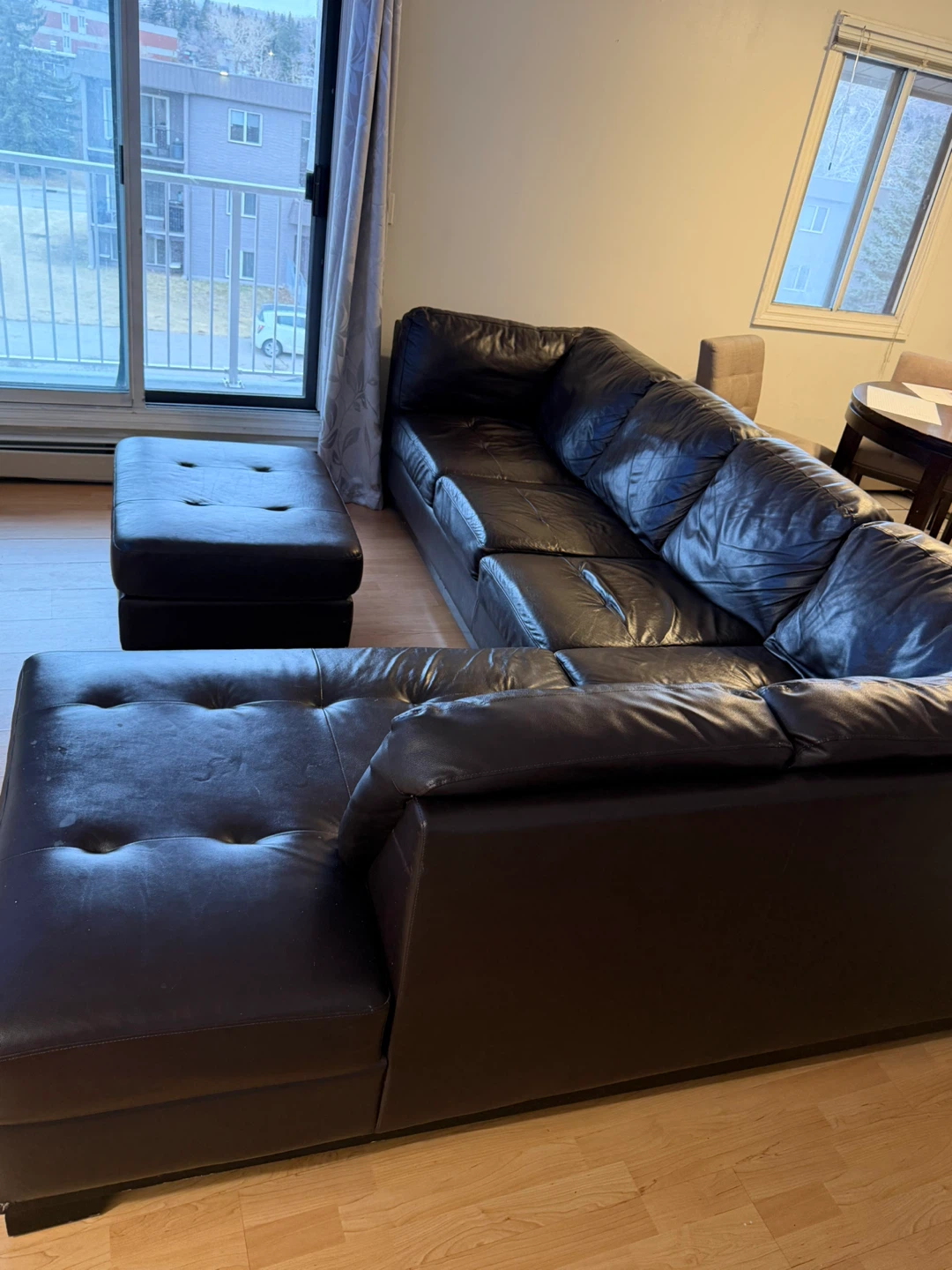 Brown Leather Sectional Sofa