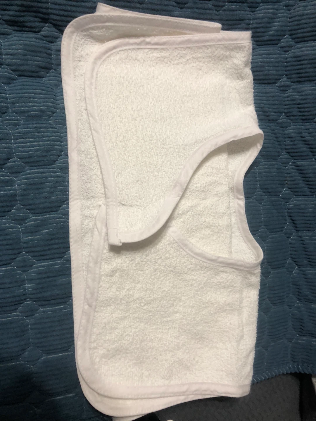 New-Large White Terry Cloth Adult Bib White! - photo 5