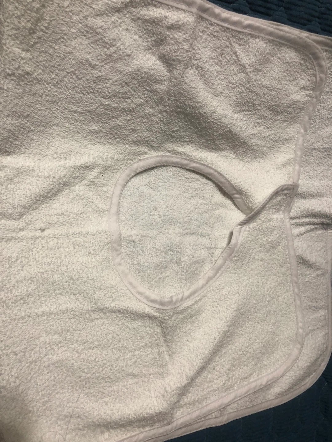 New-Large White Terry Cloth Adult Bib White! - photo 3