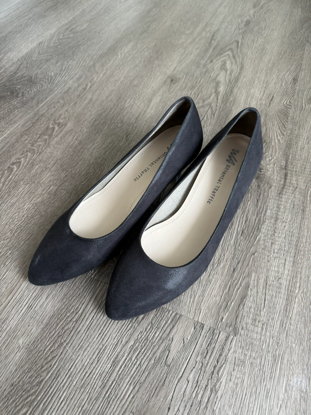 Oriental Traffic Black Suede Heels