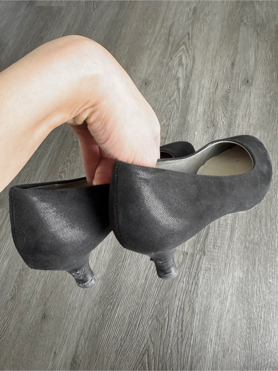 Oriental Traffic Black Suede Heels - photo 2