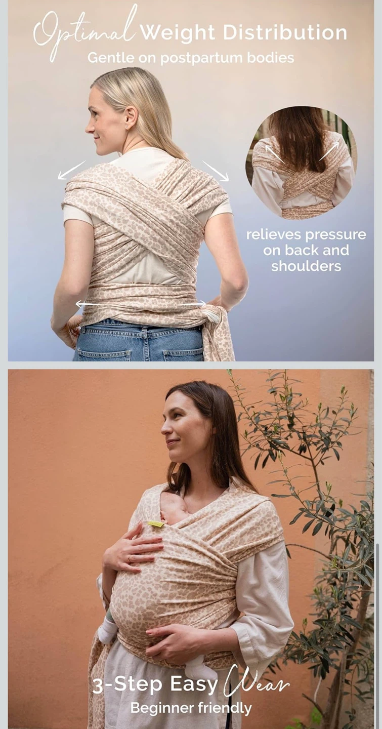 Baby Wrap Carrier - Sand Leopard - photo 5