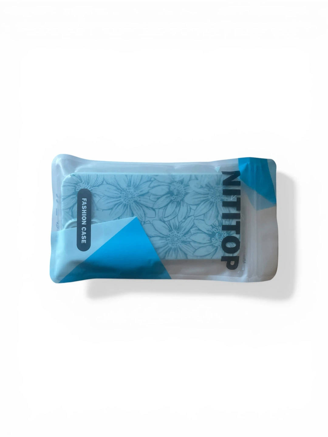 Étui pour téléphone NITITOP avec motif floral bleu