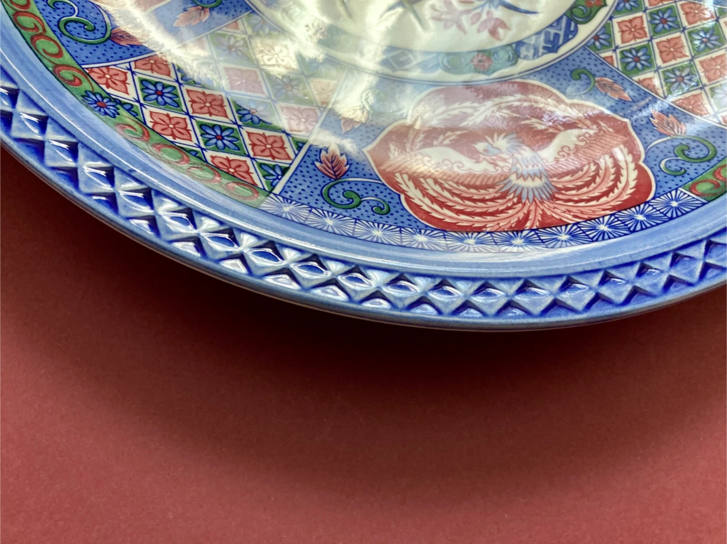 Vintage Japanese Porcelain Platter - Birds and Flowers - photo 4