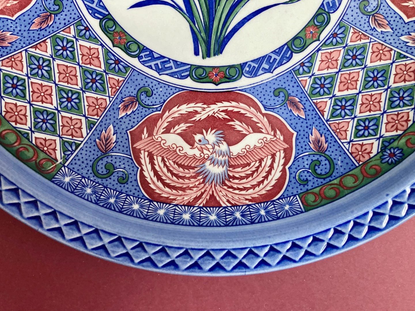 Vintage Japanese Porcelain Platter - Birds and Flowers - photo 2