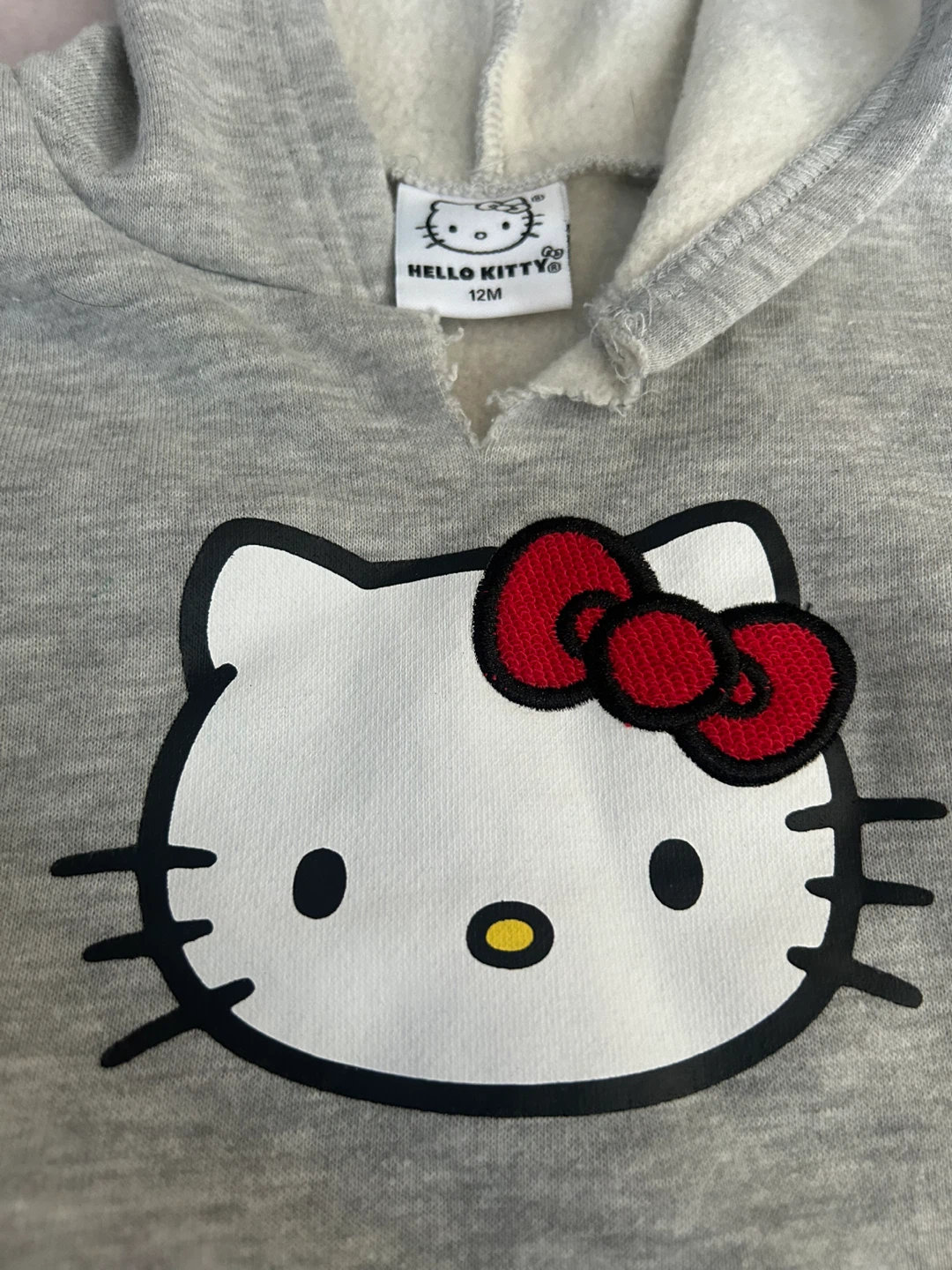 Hello Kitty Grey Hoodie - 12 Months